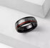 Men's Women's 8mm Tungsten Guitar String Spiral Pattern Comfort-Fit Wedding Band